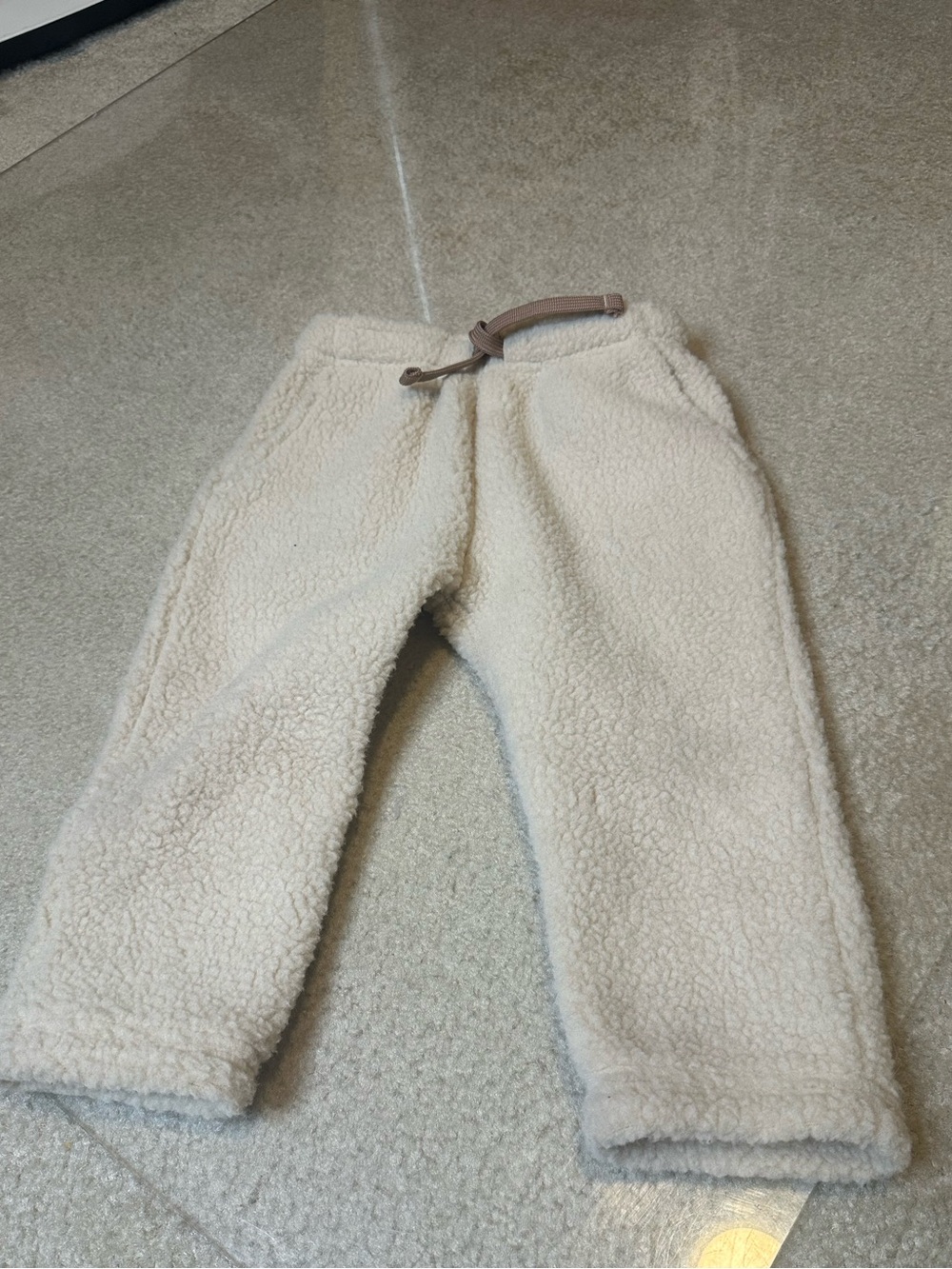 OSH KOSH B GOSH CREAM SHERPA FLEECE SWEATPANTS TODDLER 2T